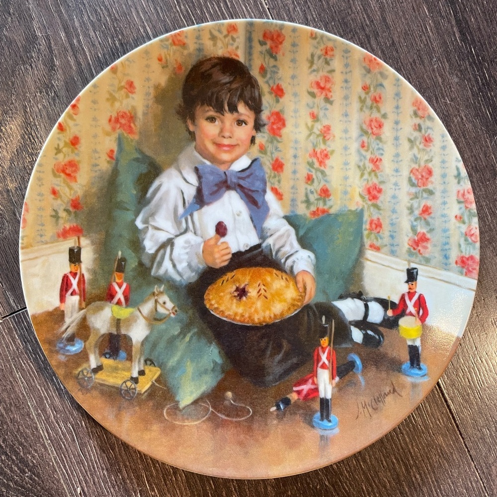 Limited Edition Collectible Plate – "Little Jack Horner" by John McClelland